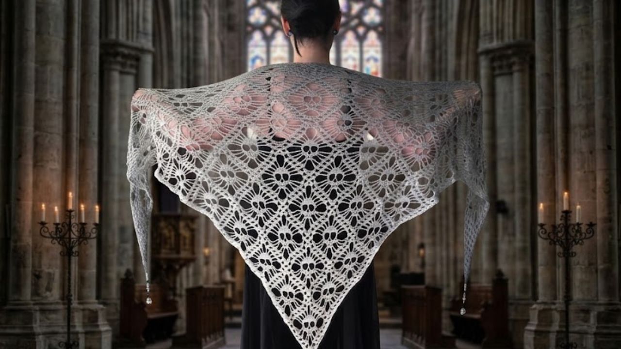 Skull Shawl for a Wedding: